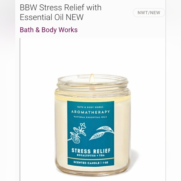 🌿Bath & Body Works Eucalyptus Tea Scented Candle - Picture 3 of 12